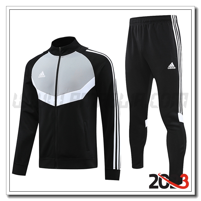 Tuta Allenamento Giacca Adidas Nero/Grigio 2023 2024