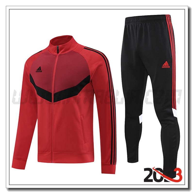 Tuta Allenamento Giacca Adidas Rosso 2023 2024