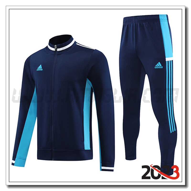 Tuta Allenamento Giacca Adidas Blu Marina 2023 2024 -02