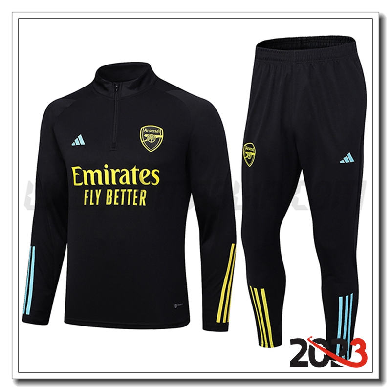 Tuta Allenamento Arsenal Nero 2023 2024 -02