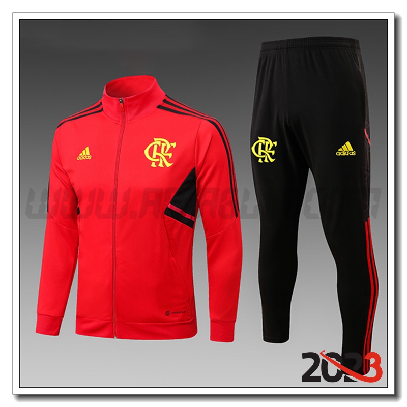 Tuta Allenamento Giacca Flamenco Bambino Rosso 2022/2023