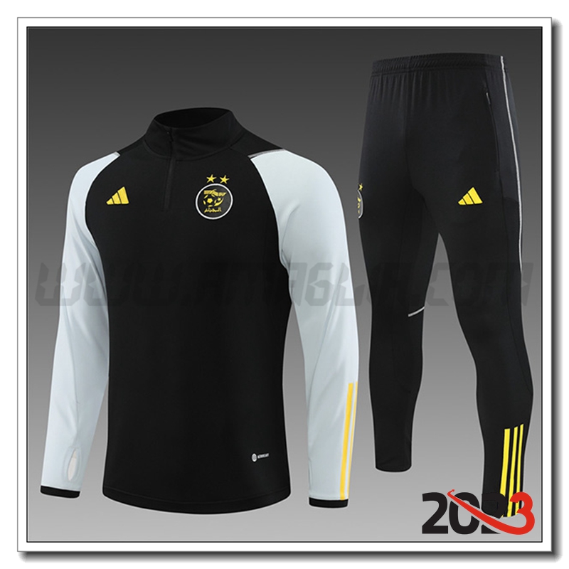 Tuta Allenamento Algeria Bambino Nero 2023 2024