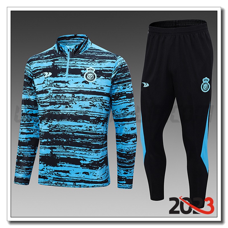 Tuta Allenamento Al-Nassr FC Bambino Blu/Nero 2023 2024