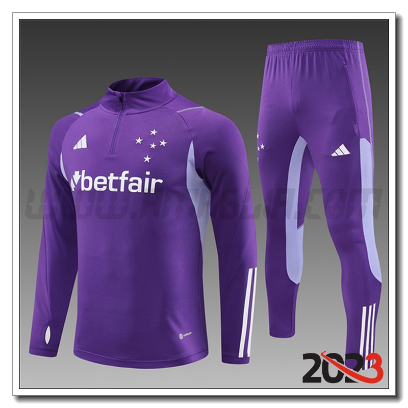 Tuta Allenamento Cruzeiro EC Bambino viola 2023 2024