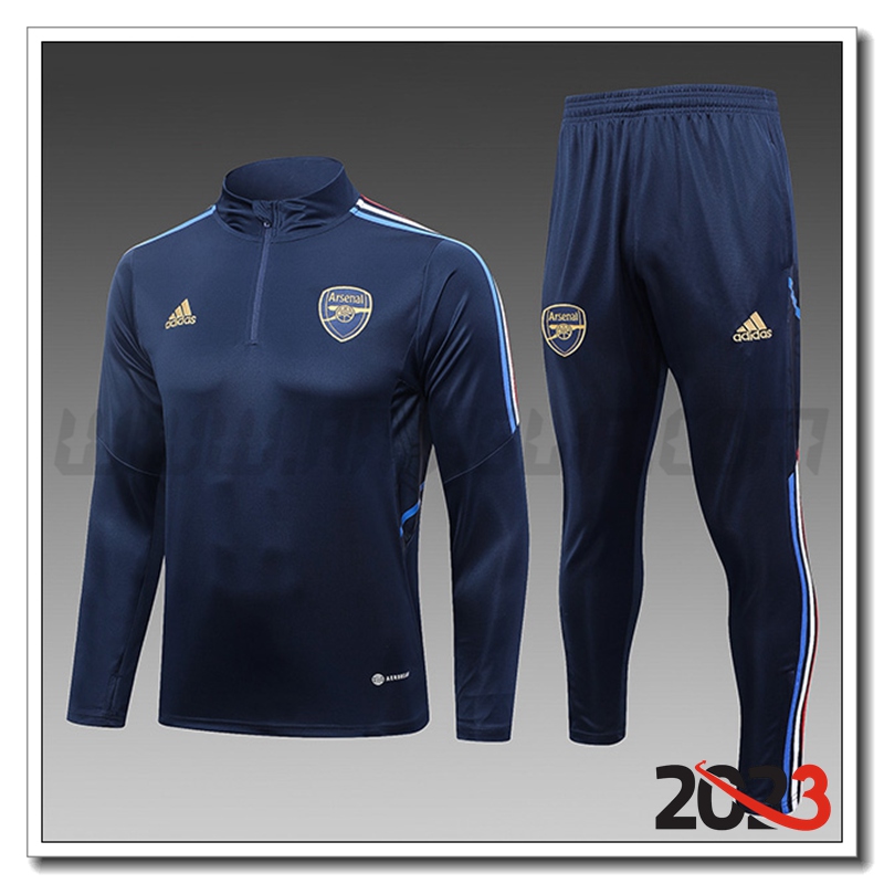 Tuta Allenamento Arsenal Bambino Blu Marina 2023 2024