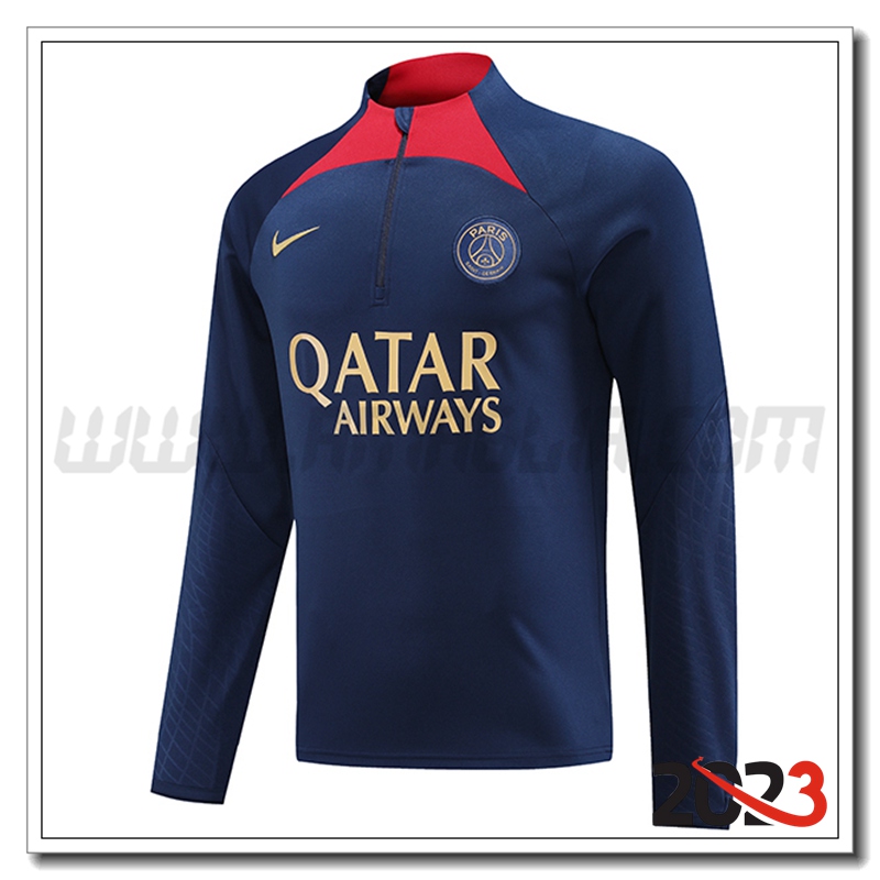 Felpa Allenamento PSG Blu Marina 2023 2024
