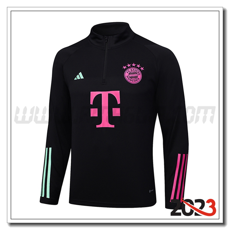 Felpa Allenamento Bayern Monaco Nero 2023 2024