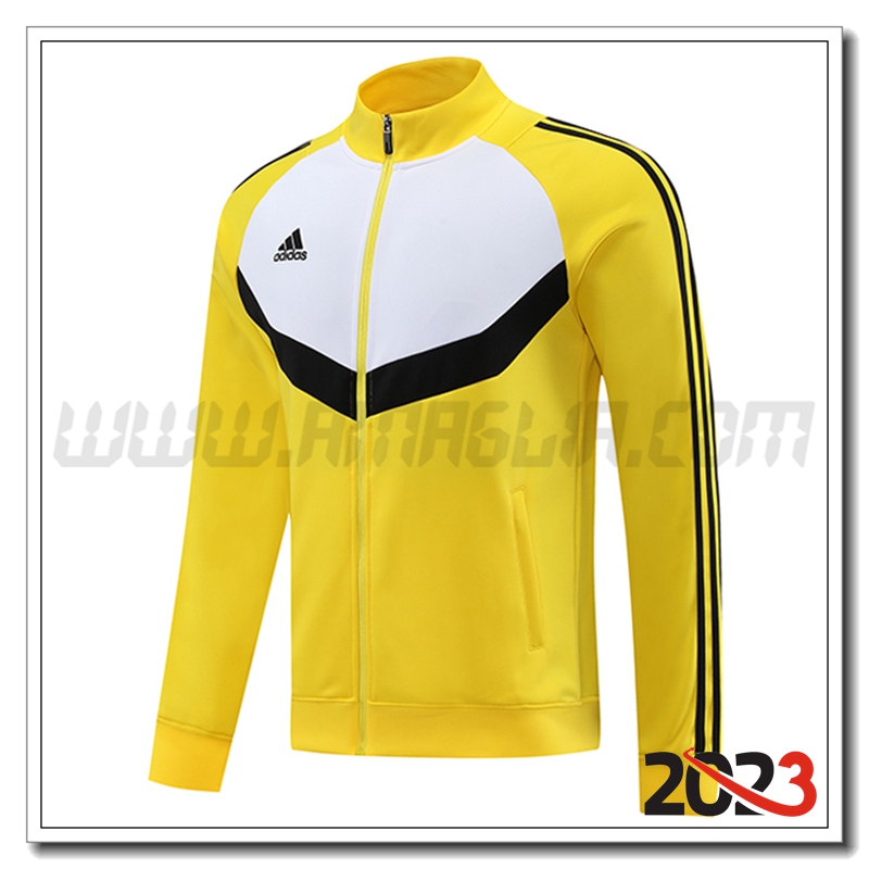 Giacca Calcio Adidas Bianco/Giallo 2023 2024