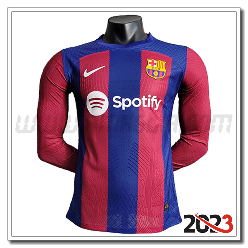 Prima Maglia Calcio FC Barcellona Manica lunga 2023 2024