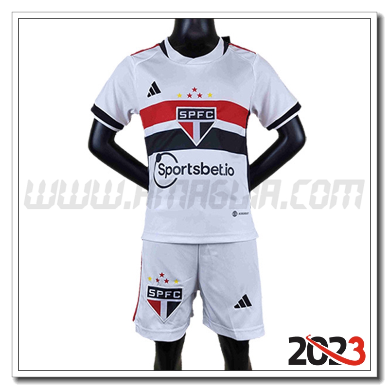 Kit Maglia Sao Paulo FC Bambino Prima 2023 2024