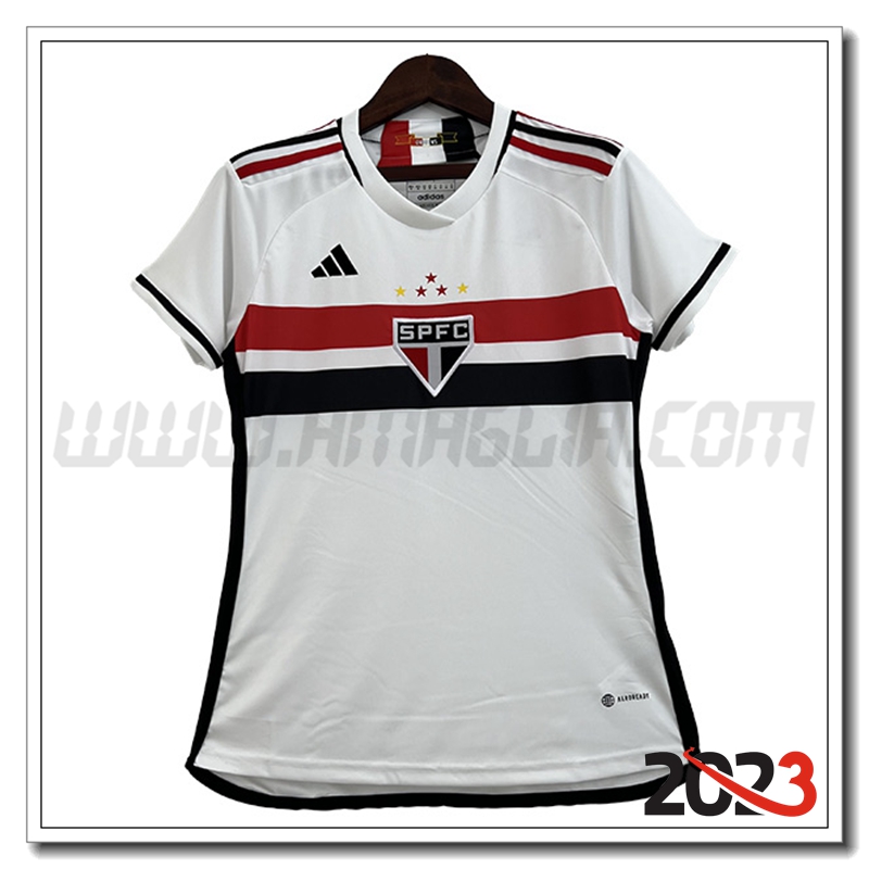 Prima Maglia Calcio Sao Paulo FC Donna 2023 2024