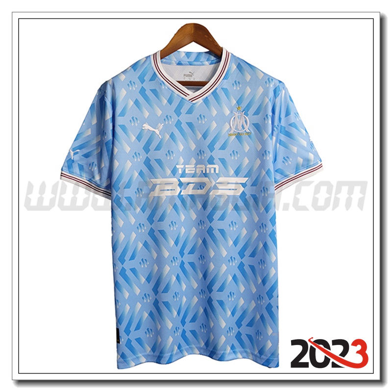 Maglia Allenamento Marsiglia Azzurro 2023 2024 -02