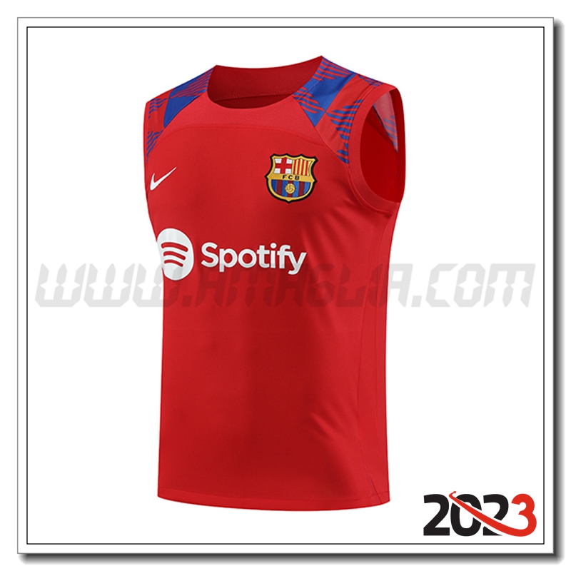 Canotta Allenamento FC Barcellona Rosso 2023 2024