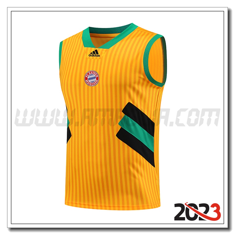 Canotta Allenamento Bayern Monaco Giallo 2023 2024
