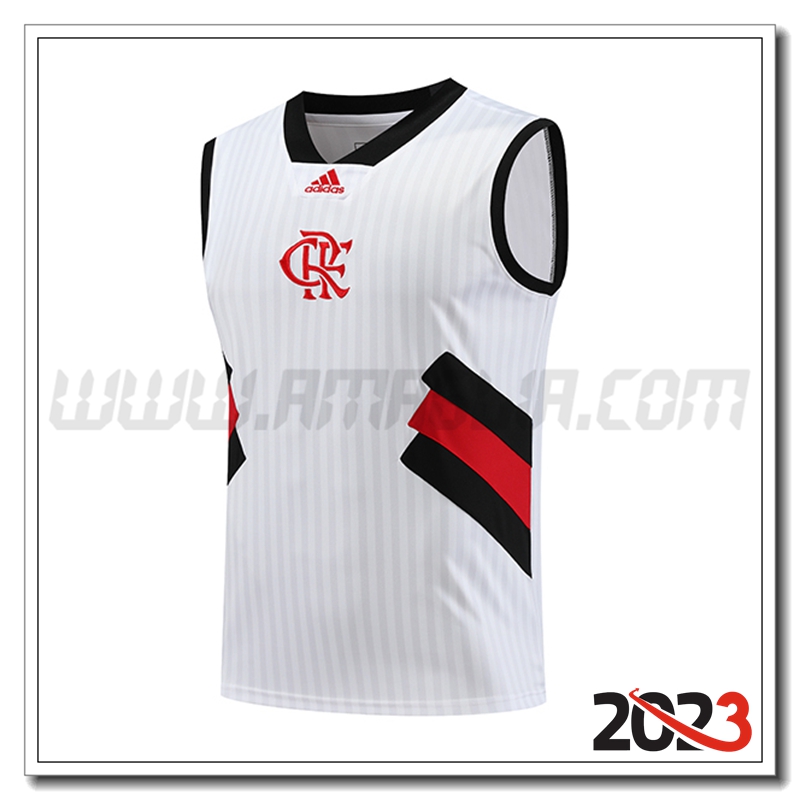 Canotta Allenamento Flamengo Bianco 2023 2024 -02
