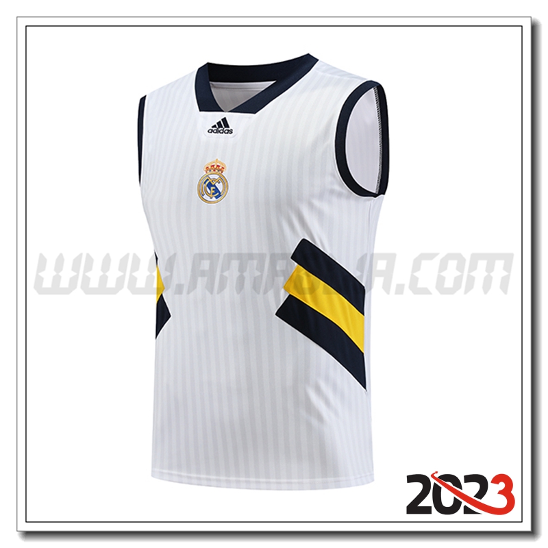 Canotta Allenamento Real Madrid Bianco 2023 2024 -03