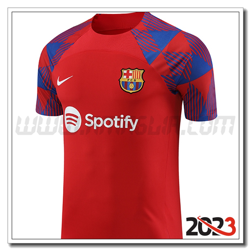 Maglia Allenamento FC Barcellona Rosso 2023 2024