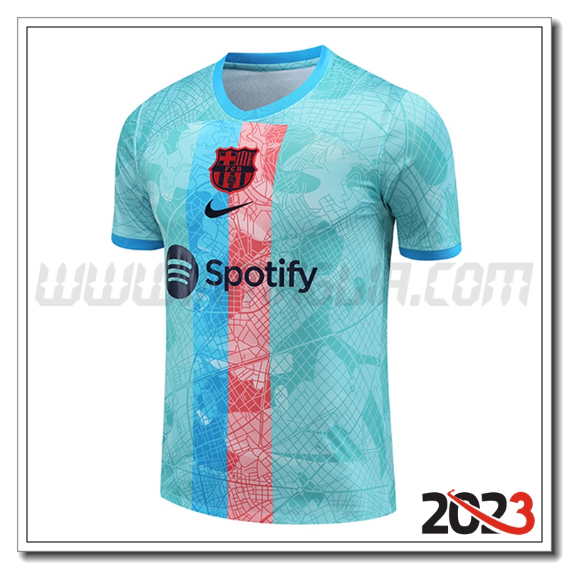 Maglia Allenamento FC Barcellona Azzurro 2023 2024