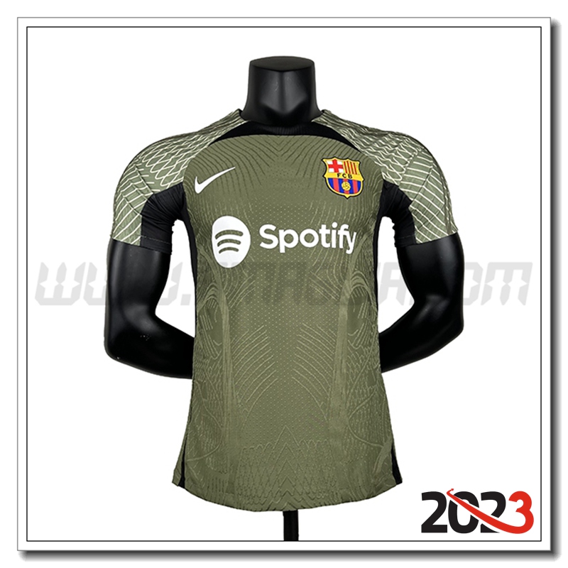 Maglia Allenamento FC Barcellona Verde 2023 2024 -02