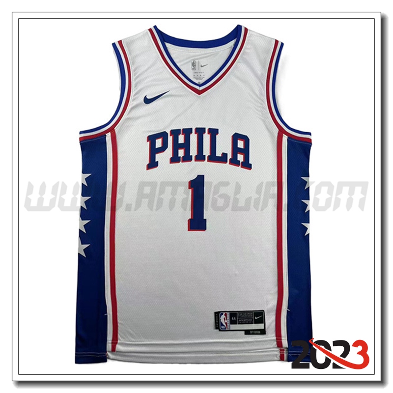 Maglia Philadelphia 76ers (HARDEN #1) 2023/24 Bianco