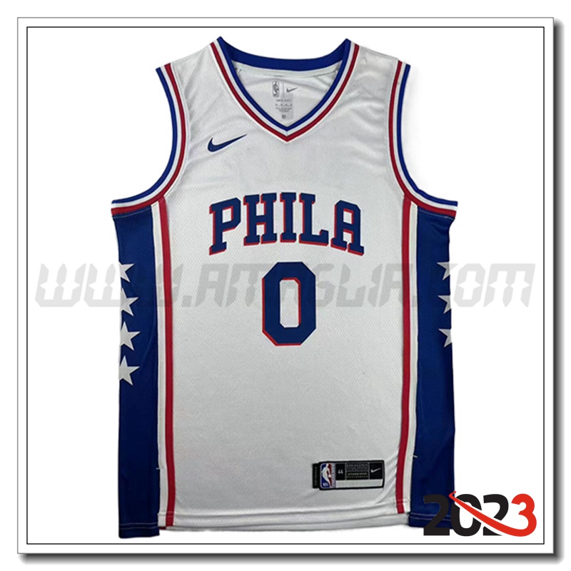 Maglia Philadelphia 76ers (MAXEY #0) 2023/24 Bianco