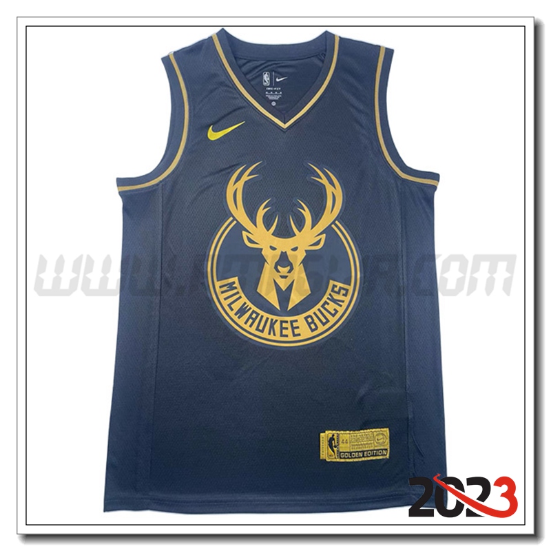 Maglia Milwaukee Bucks (ANTETOKOUNMPO #34) 2023/24 Nero -02