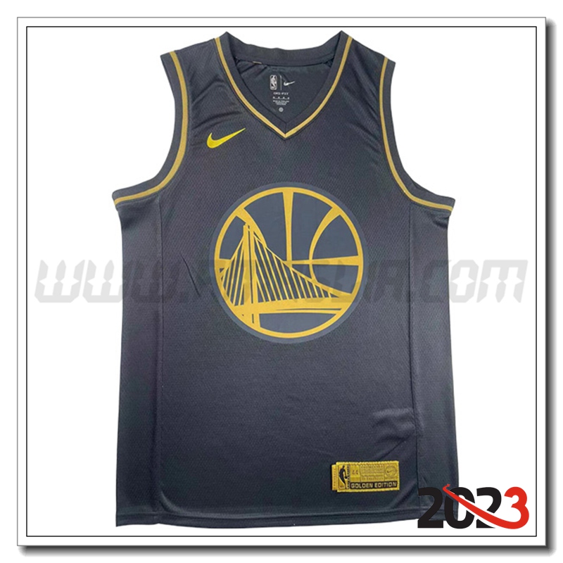 Maglia Golden State Warriors (CURRY #30) 2023/24 Nero -02