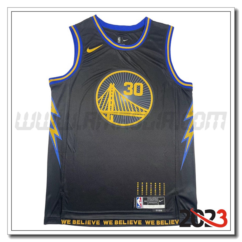 Maglia Golden State Warriors (GURRY #30) 2023/24 Nero