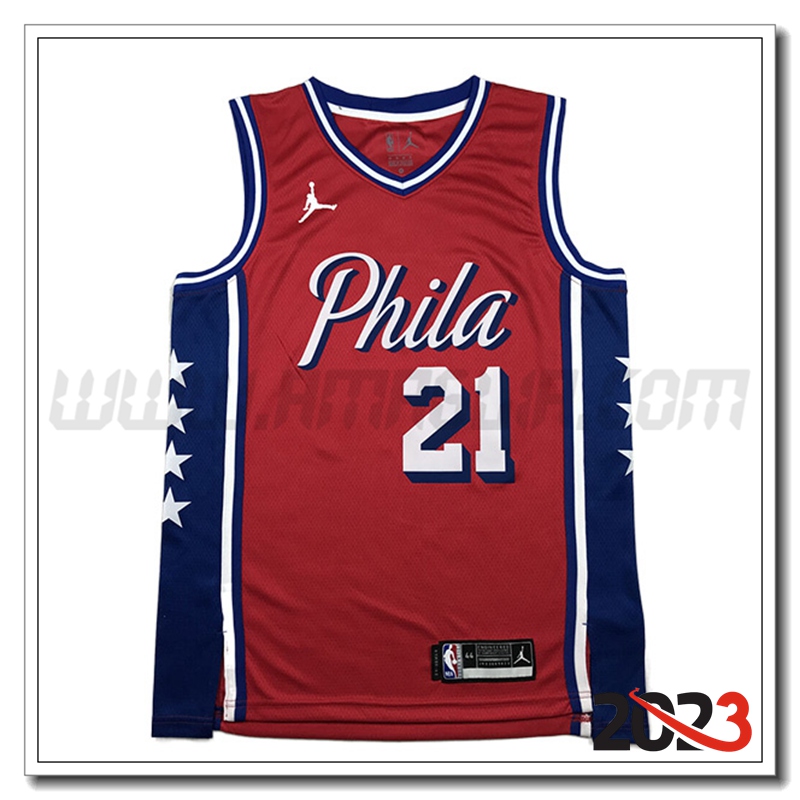 Maglia Philadelphia 76ers (EMBIID #21) 2023/24 Rosso
