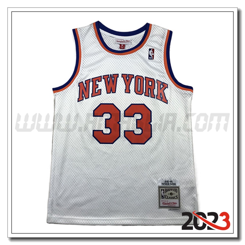 Maglia New York Knicks (EWING #33) 2023/24 Bianco