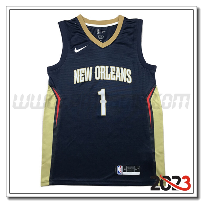 Maglia New Orleans Pelicans (WILLIAMSON #1) 2023/24 Nero