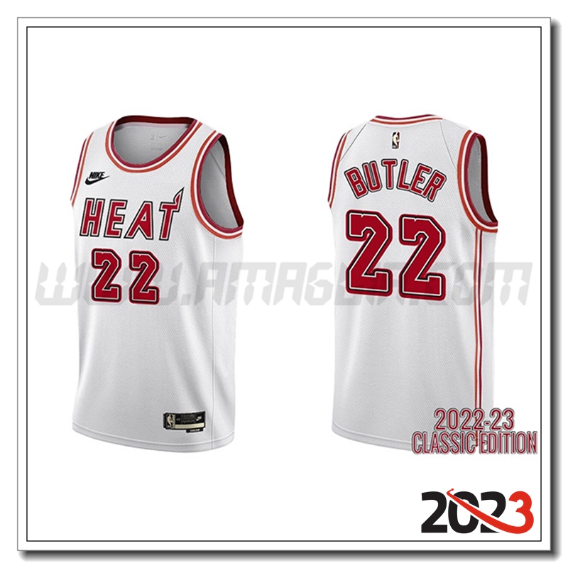 Maglia Miami Heat (BUTLER #22) 2023/24 Bianco -02