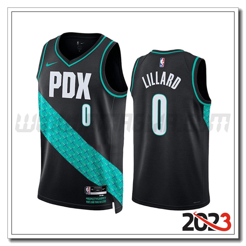 Maglia Portland Trail Blazers (LILLAED #0) 2023/24 Nero