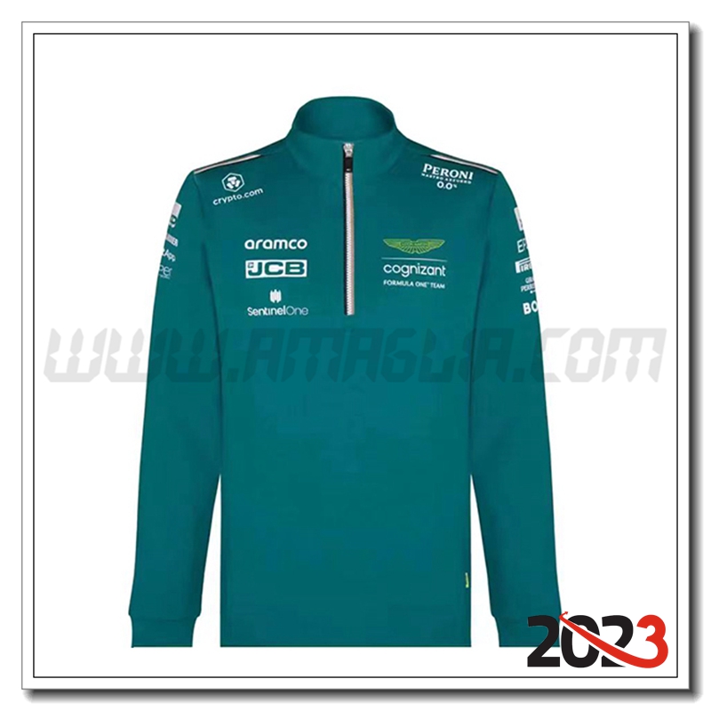 Felpa F1 Aston Martin Team Verde 2023