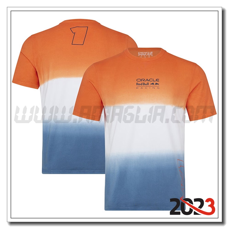 Maglietta F1 RedBull Racing Team Arancia/Bianco/Blu 2023