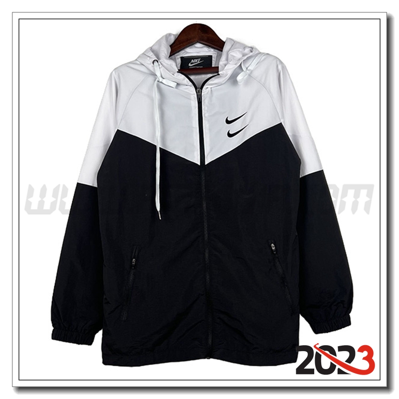 Giacca A Vento Nike Bianco/Nero 2023 2024