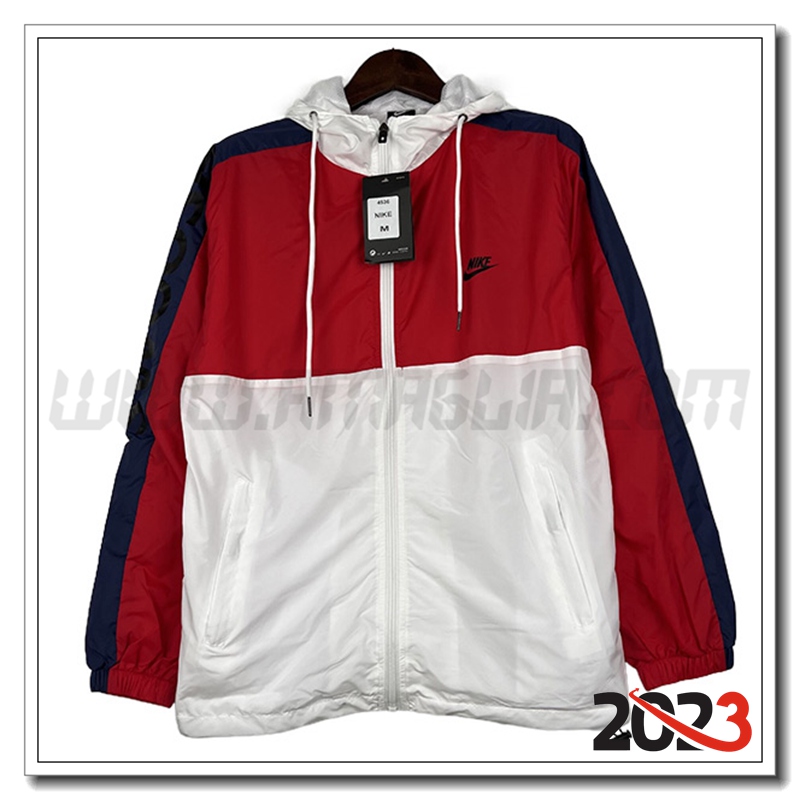 Giacca A Vento Nike Rosso/Bianco 2023 2024