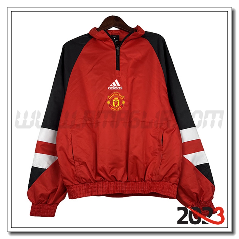 Giacca A Vento Manchester United Rosso 2023 2024
