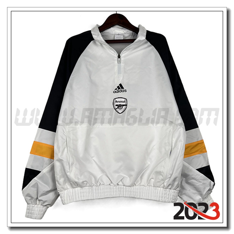 Giacca A Vento Arsenal Bianco 2023 2024 -02