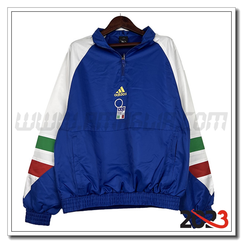 Giacca A Vento Italia Blu 2023 2024 -02