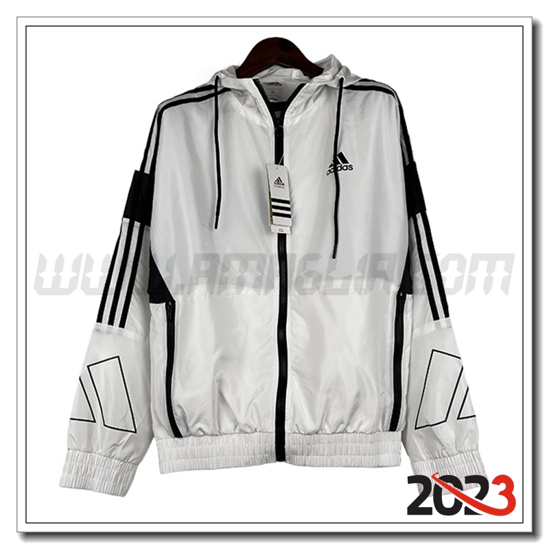 Giacca A Vento Adidas Bianco 2023 2024