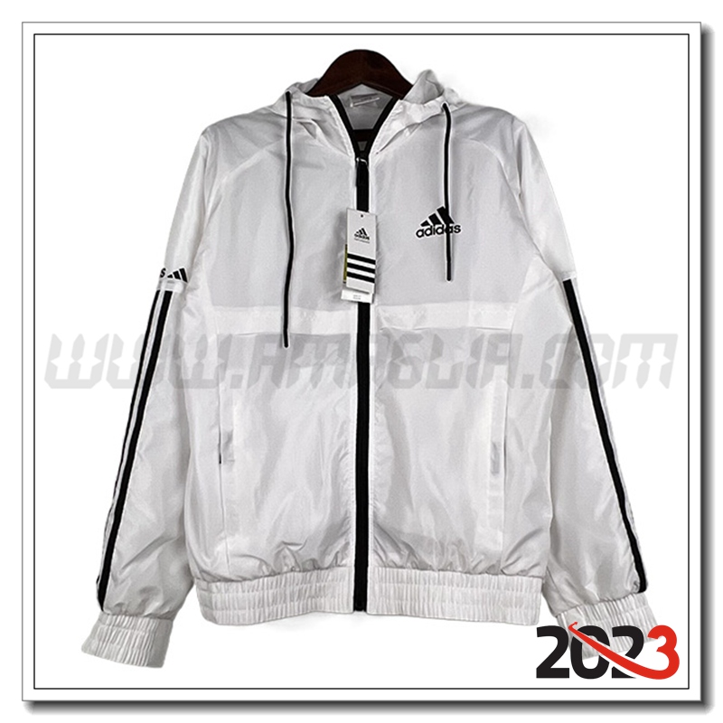 Giacca A Vento Adidas Bianco 2023 2024 -02