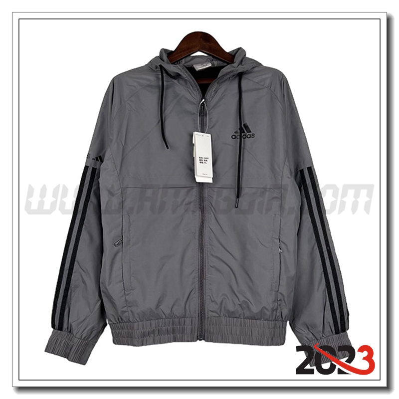 Giacca A Vento Adidas Grigio 2023 2024 -02