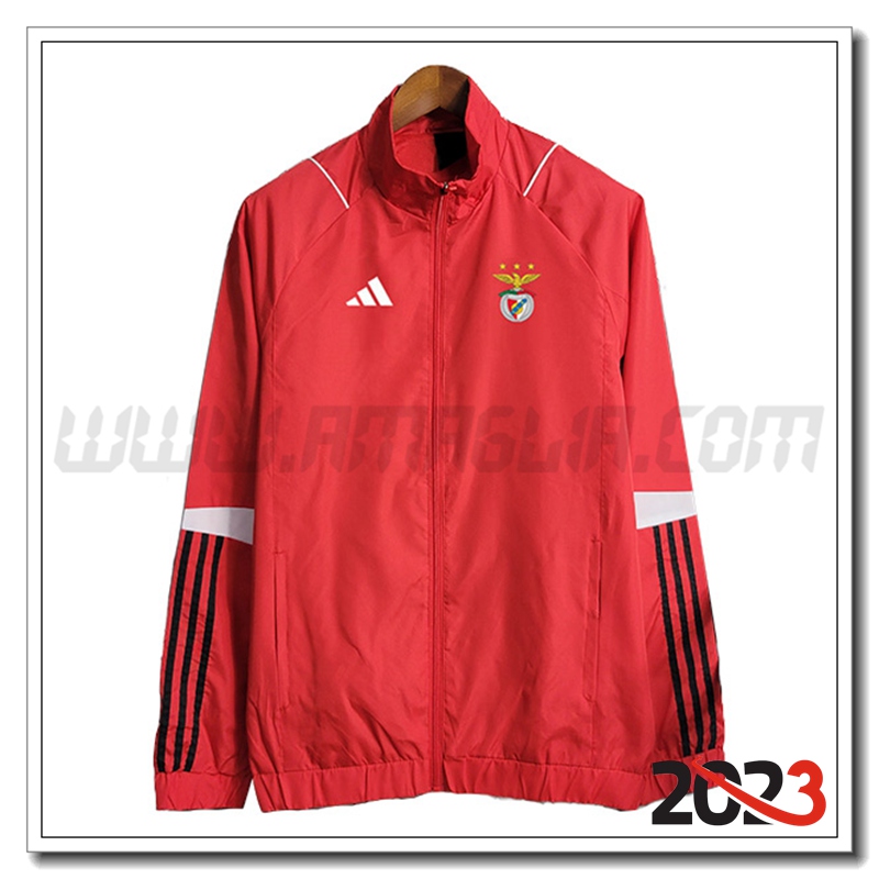 Giacca A Vento Benfica Rosso 2023 2024