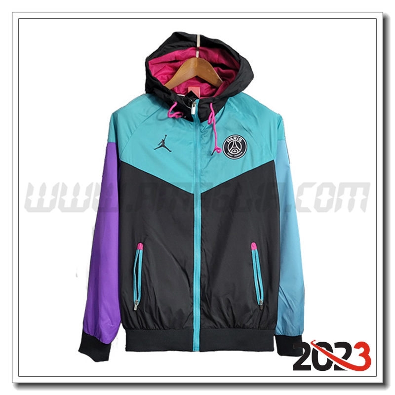 Giacca A Vento Jordan Blu/Nero 2023 2024