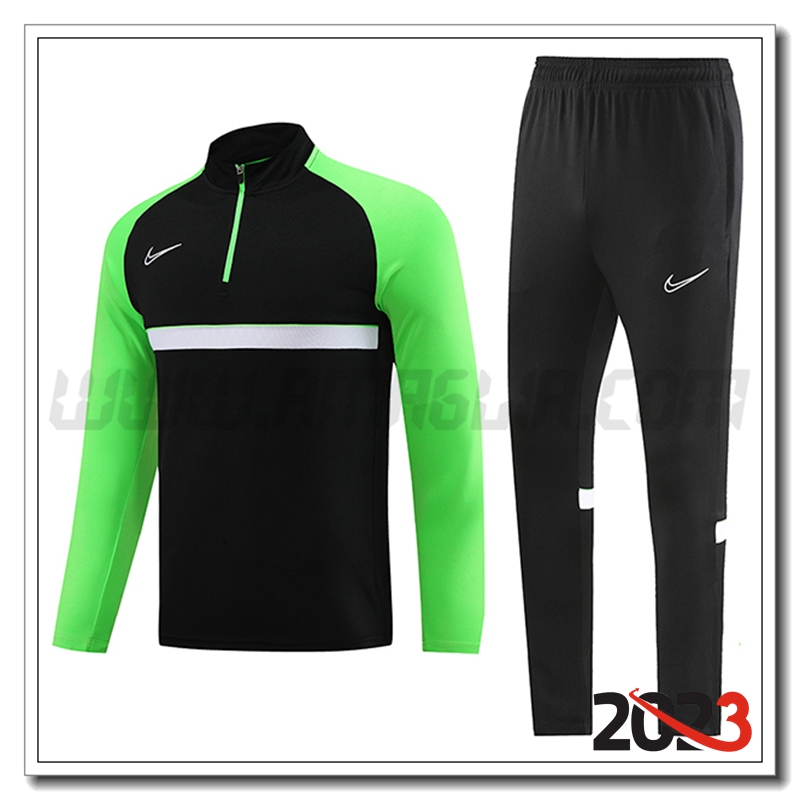 Tuta Allenamento Nike Nero/Verde 2023 2024
