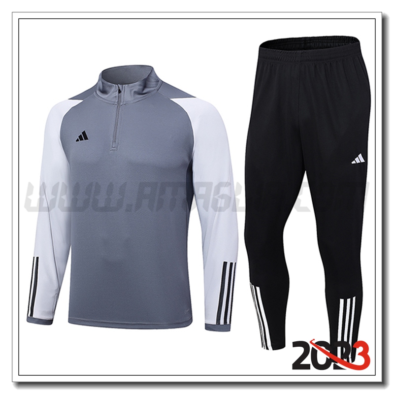 Tuta Allenamento Adidas Grigio 2023 2024
