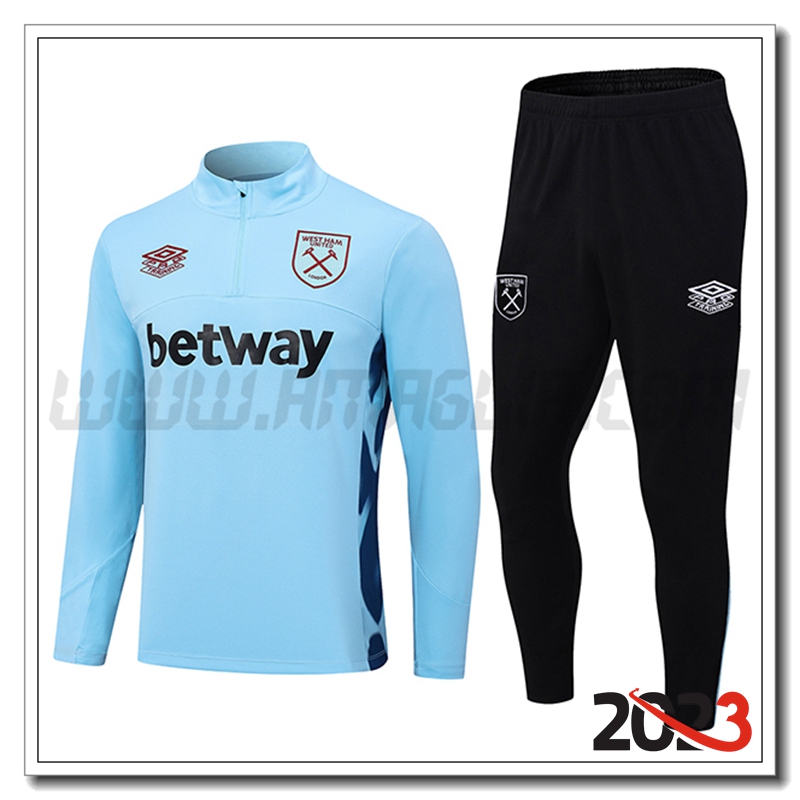 Tuta Allenamento West Ham Azzurro 2023 2024