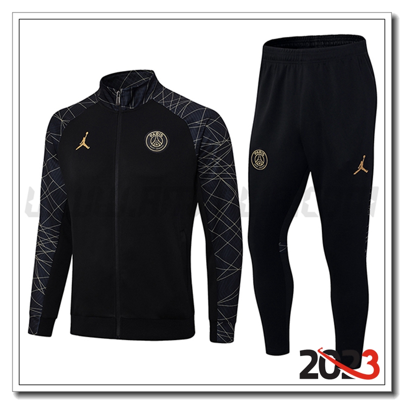 Tuta Allenamento Giacca Jordan PSG Nero 2023 2024
