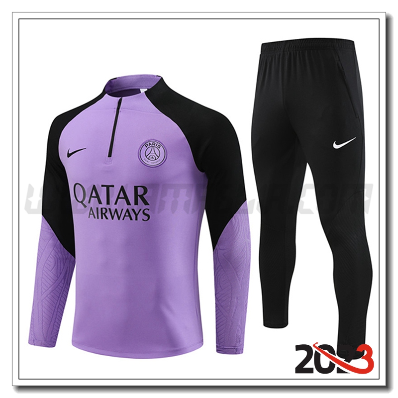 Tuta Allenamento PSG viola 2023 2024 -02